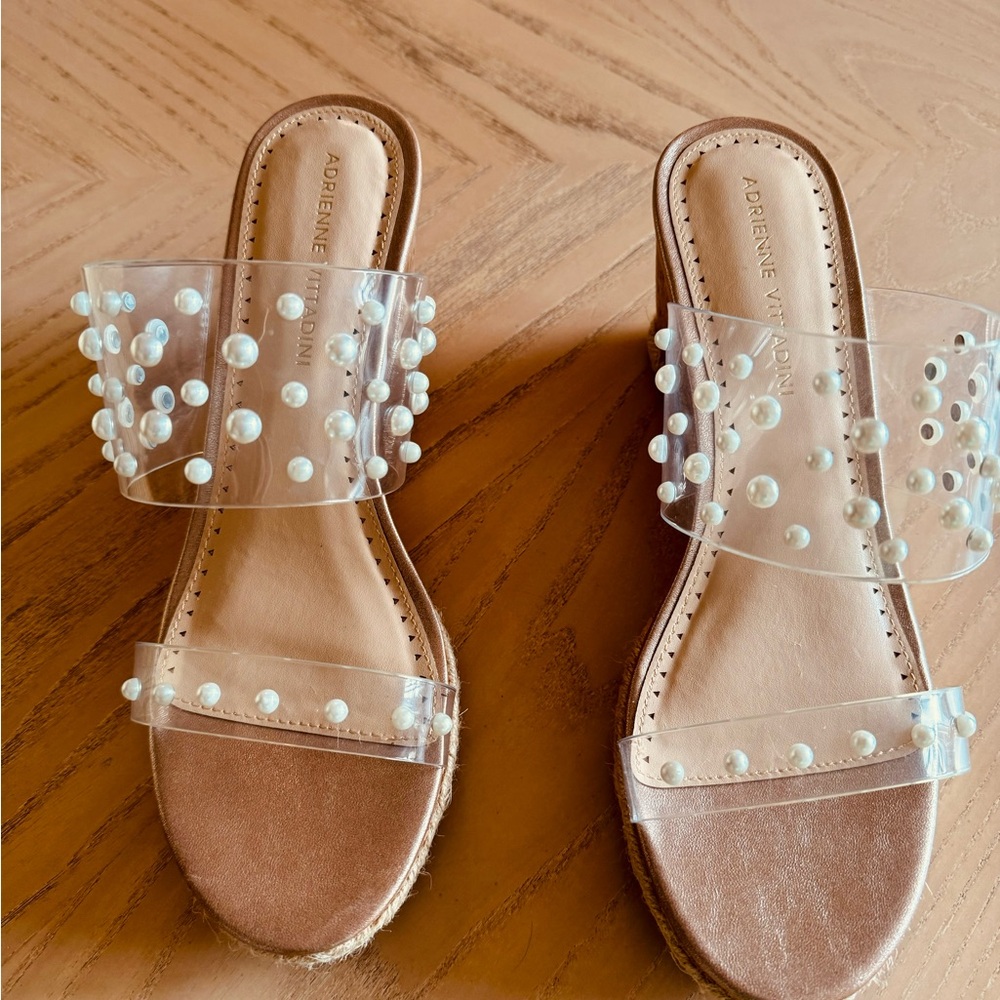 Adrienne Vittadini Luz Slide Wedge Sandal / Size 9 - Picture 8 of 8